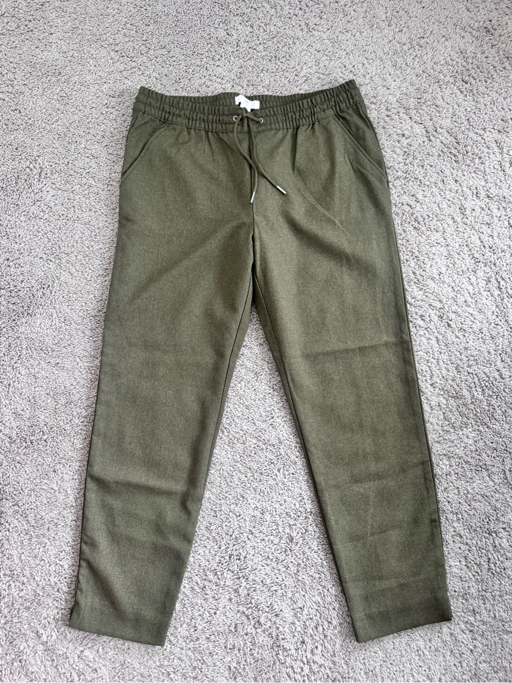 H&M Olive Drawstring Jogger Pants